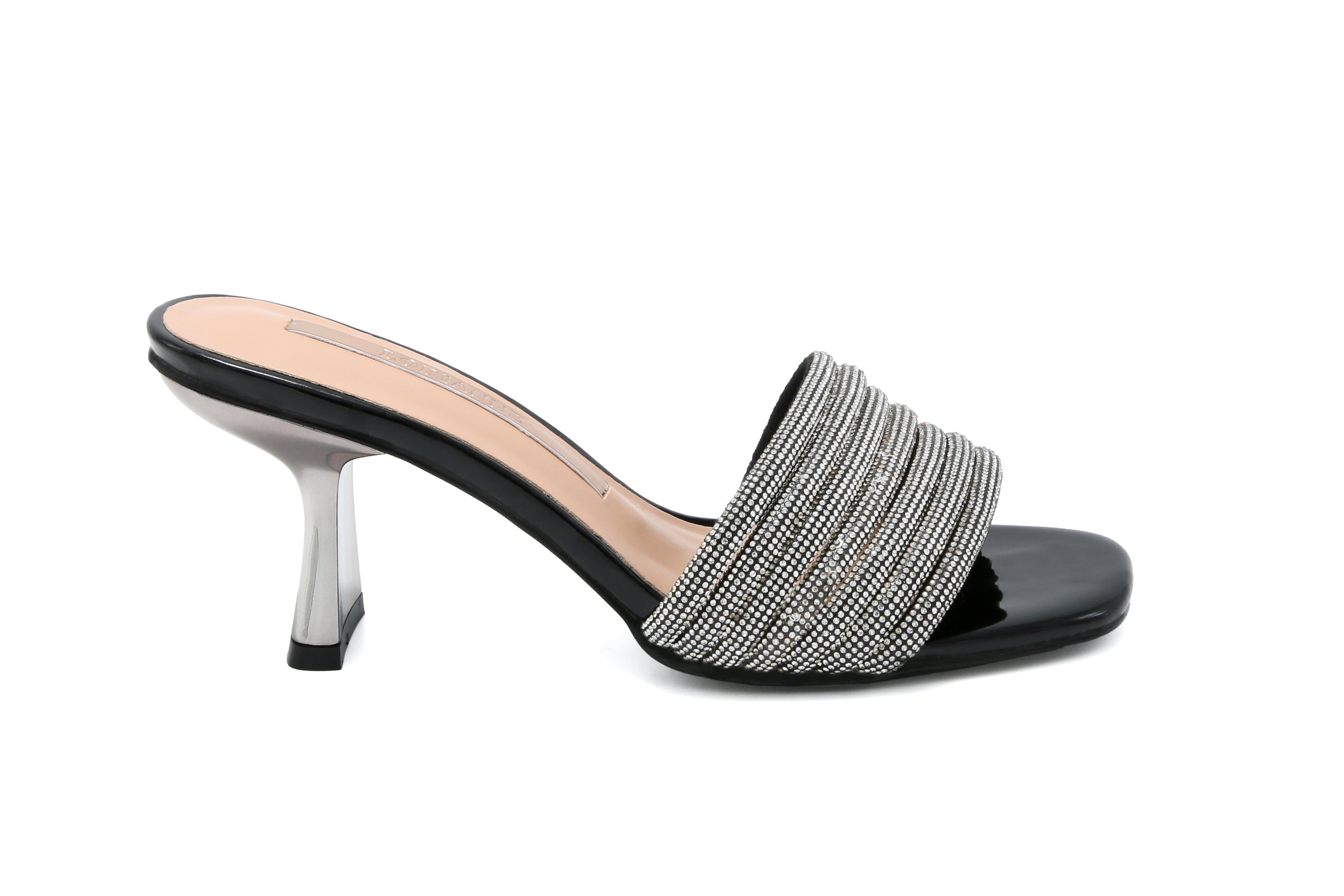 Stripes crystal mules 28R