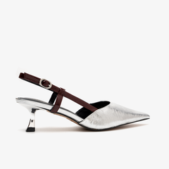 Cosima-Silver/Burgundy