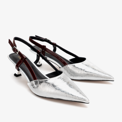 Cosima-Silver/Burgundy