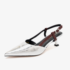 Cosima-Silver/Burgundy
