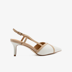 Zyna-White/Beige