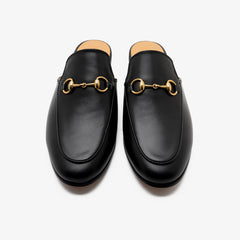 Tansy-Black leather